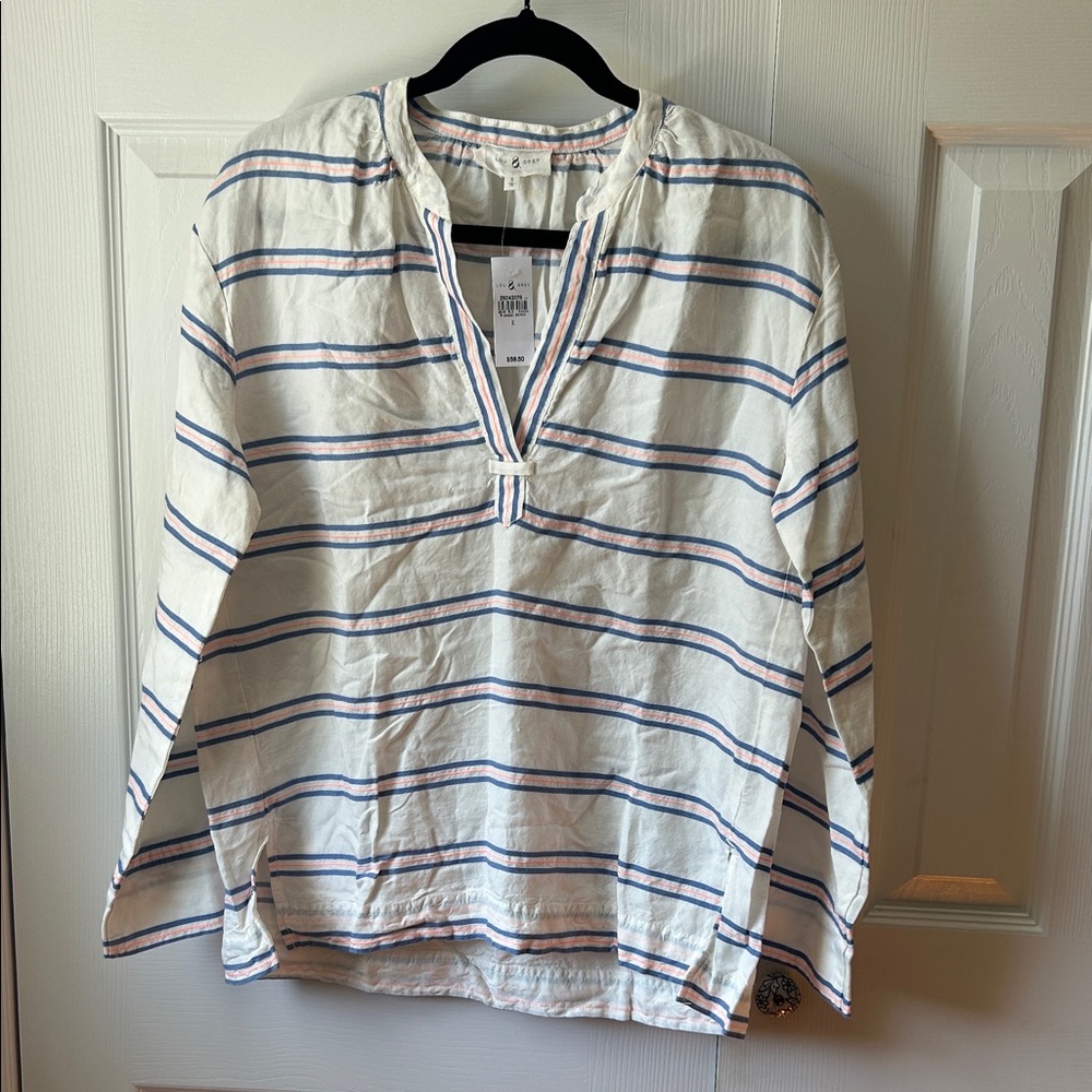 Lou & Grey White and Blue Striped Tunic